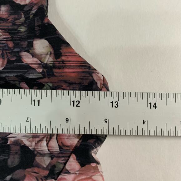 Lululemon 10 Break Free Bra Floral Peony Mesh Back Detail Gym Yoga - Picture 6 of 9